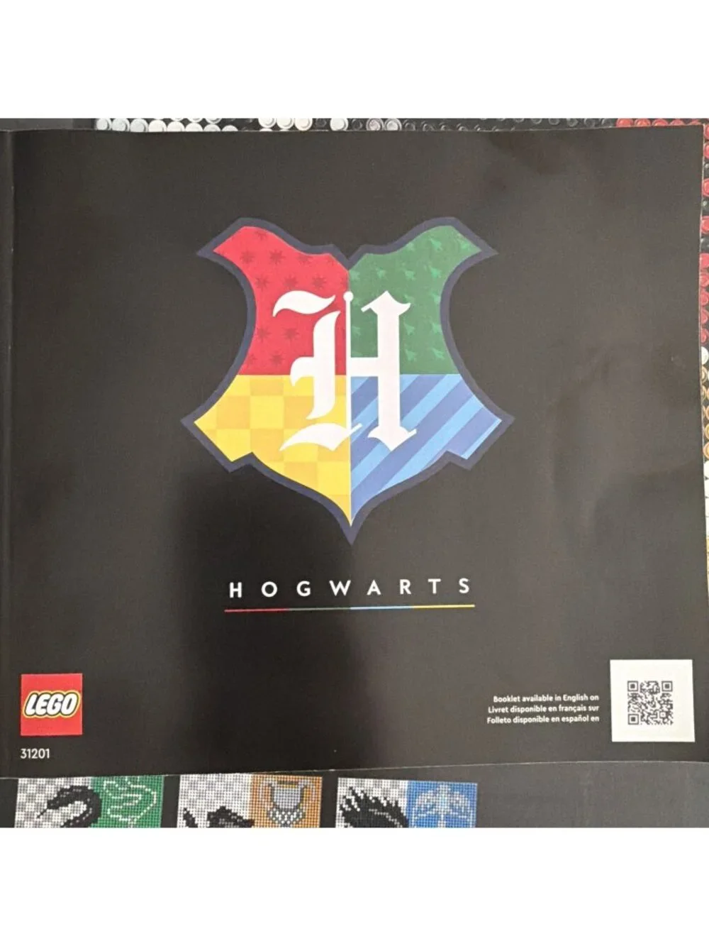 LEGO Harry Potter Hogwarts Crests 31201 Wall Art INSTRUCTIONS ONLY